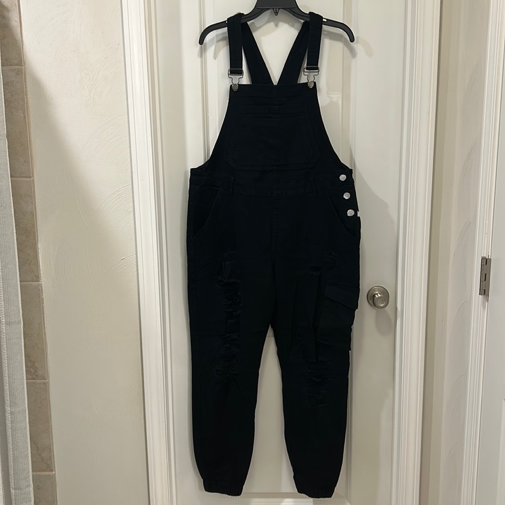 American Bazi Black Overalls